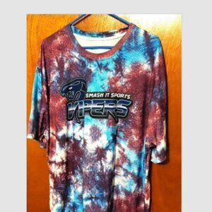 Smash It Sports VIPERS Womans Evo-Tech Tie Dyed 2XL Shirt 00014
